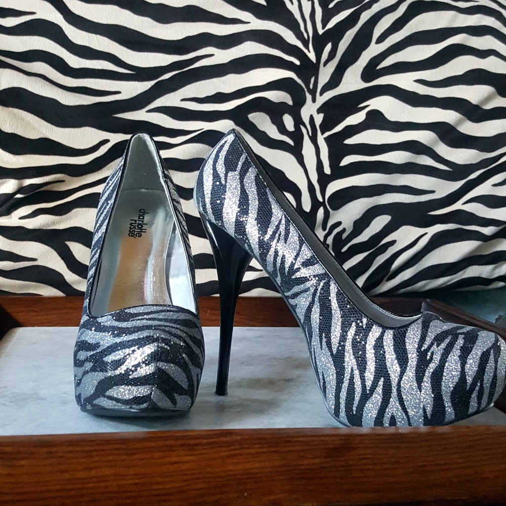 Round Toe Platform Pumps Stiletto High Heel